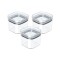 Set x3 Pote hermético 450ml TRANSPARENTE