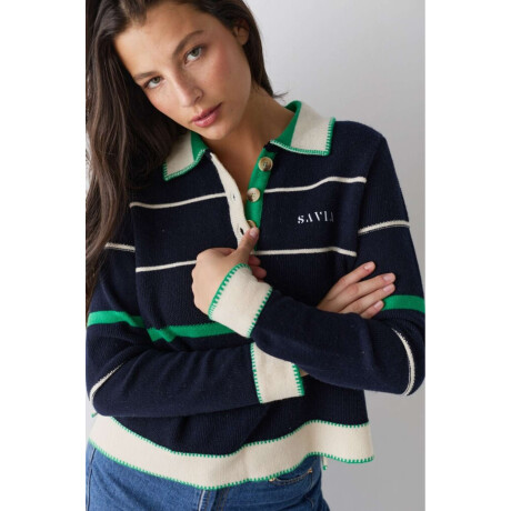 Buzo Polo Gym Azul