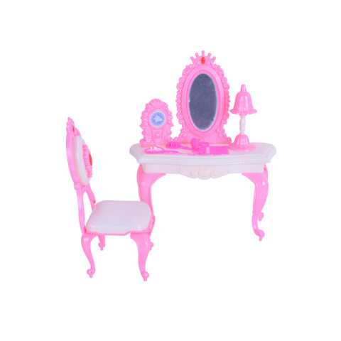 OUTLET Muñeca con Aparador,silla y accesorios 36x25cm Outlet Muñeca Con Aparador,silla Y Accesorios 36x25cm