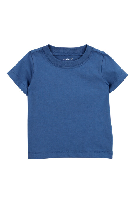 Set dos piezas de algodón, enterito corto y remera, diseño a rayas Sin color