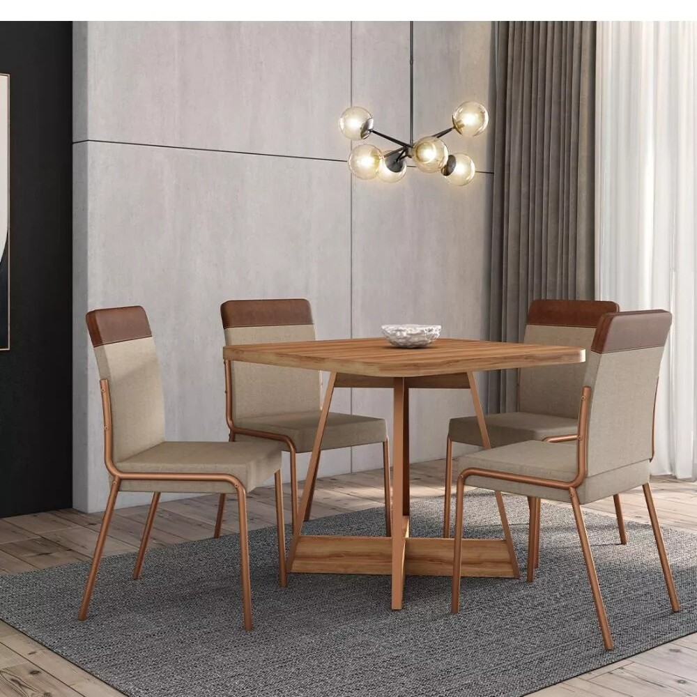 Mesa Cuadrada Nogal - Atria Rose