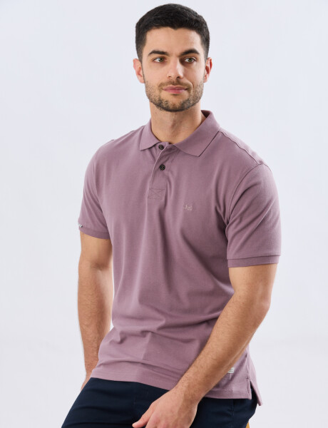 REMERA POLO LISA PIQUÉ Uva