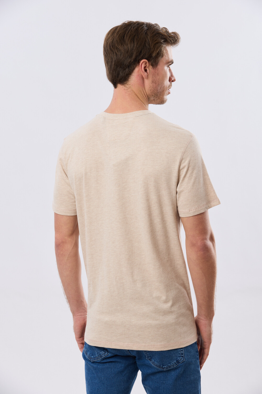 REMERA BÁSICA DE ALGODÓN Beige
