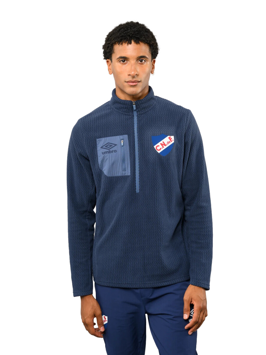 Buzo Medio Cierre Umbro Frontier Hombre NU143115 - Azul 