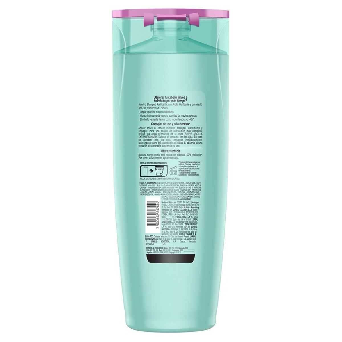 Shampoo Elvive Arcilla Extraordinaria 370 Ml. — Farmacia El túnel