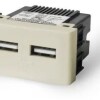 TOMA DOBLE USB MARFIL SIST. MOD - LM TOMA DOBLE USB MARFIL SIST. MOD - LM
