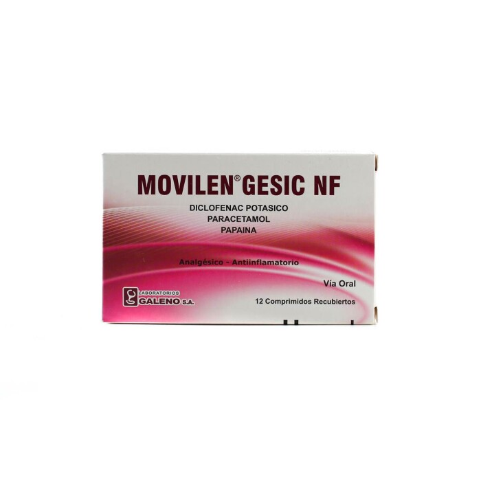 MOVILEN GESIC NF CJ X 12 COMPRIMIDOS única