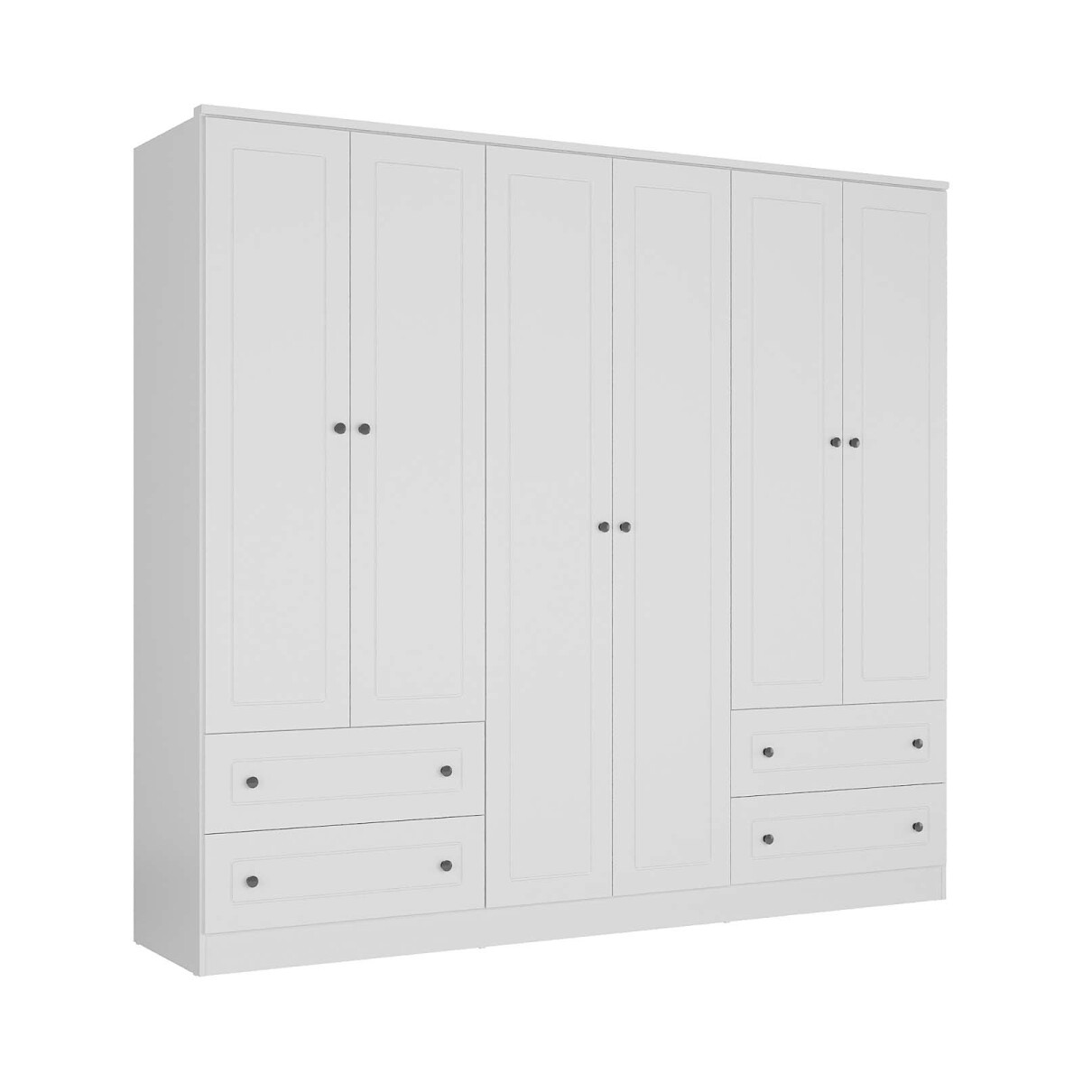 PLACARD - 6 PUERTAS MDF BLANCO AMERICANO PLUS 