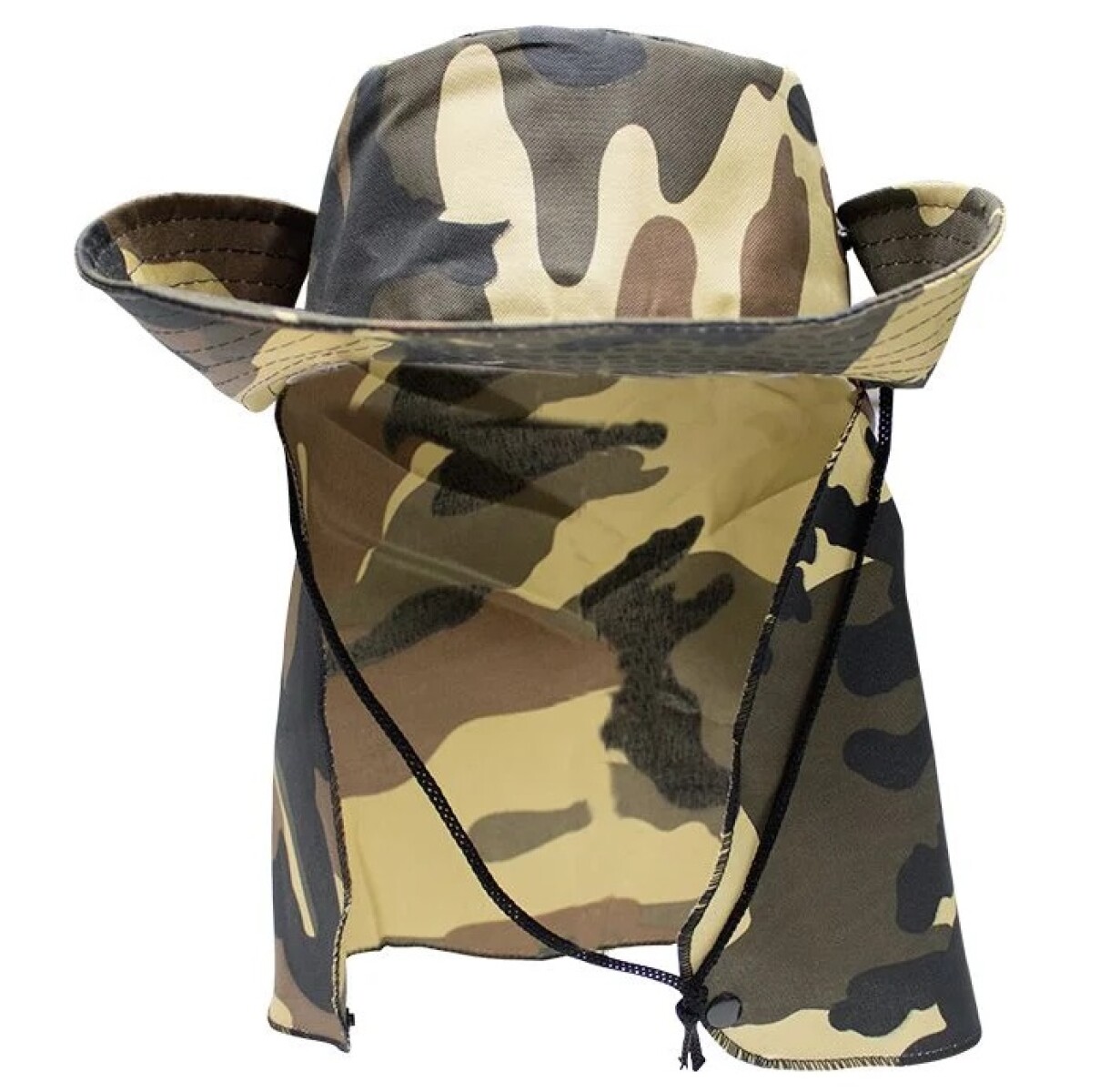 Sombrero de pescador con cubrenuca y protección UV50+ KING BRASIL - Camo caqui 