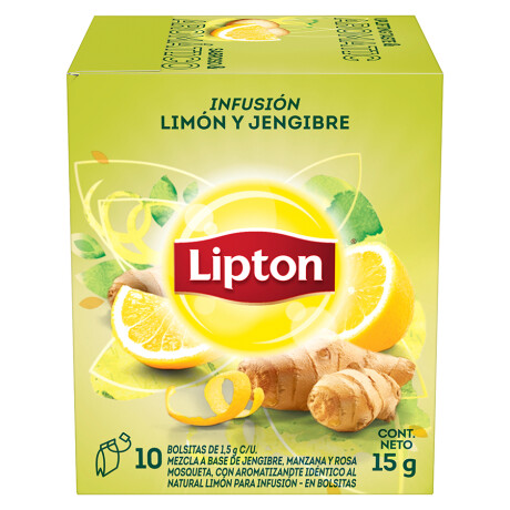 Té Infusión Lipton Limón y Jengibre 10 Bolsitas 001