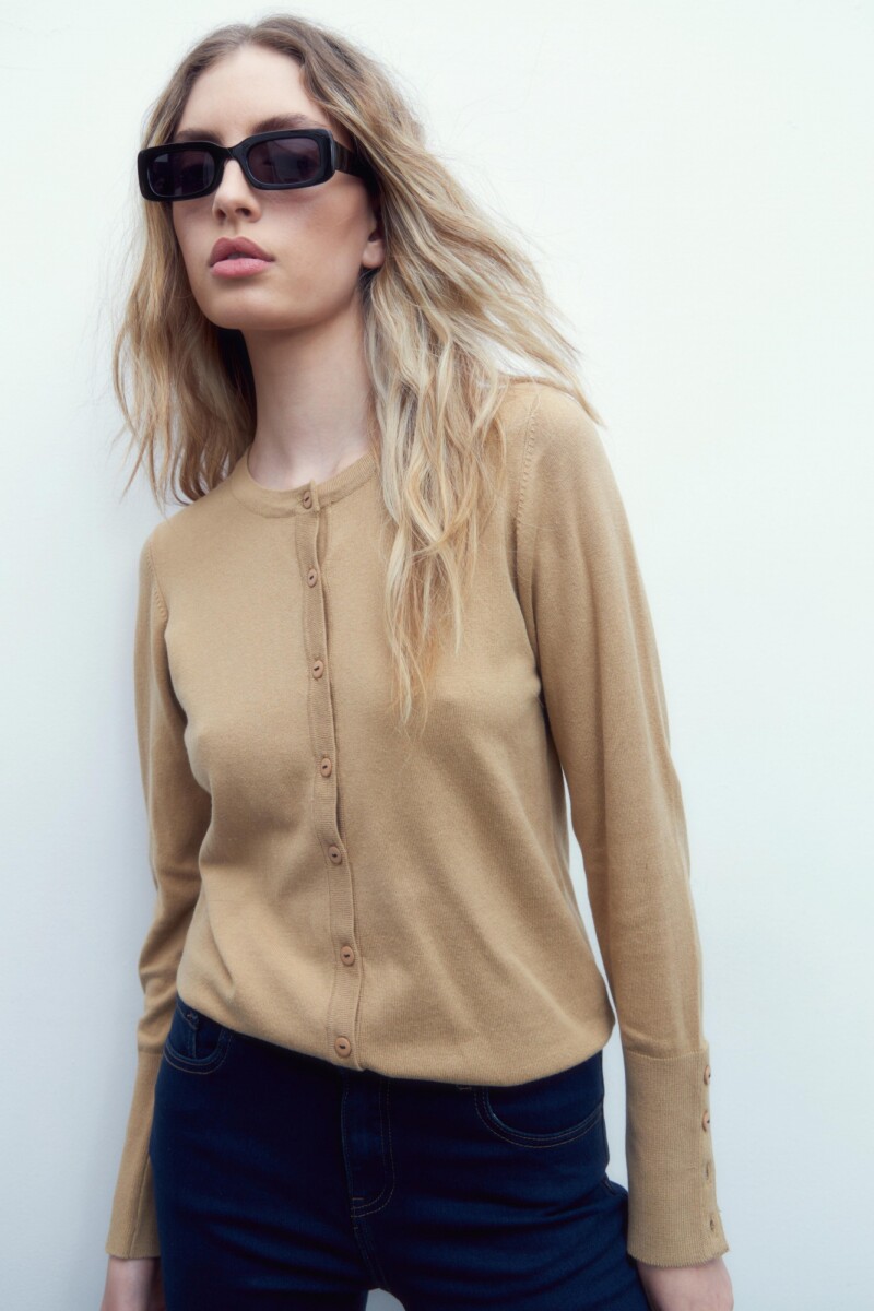 Cardigan a la base - beige 