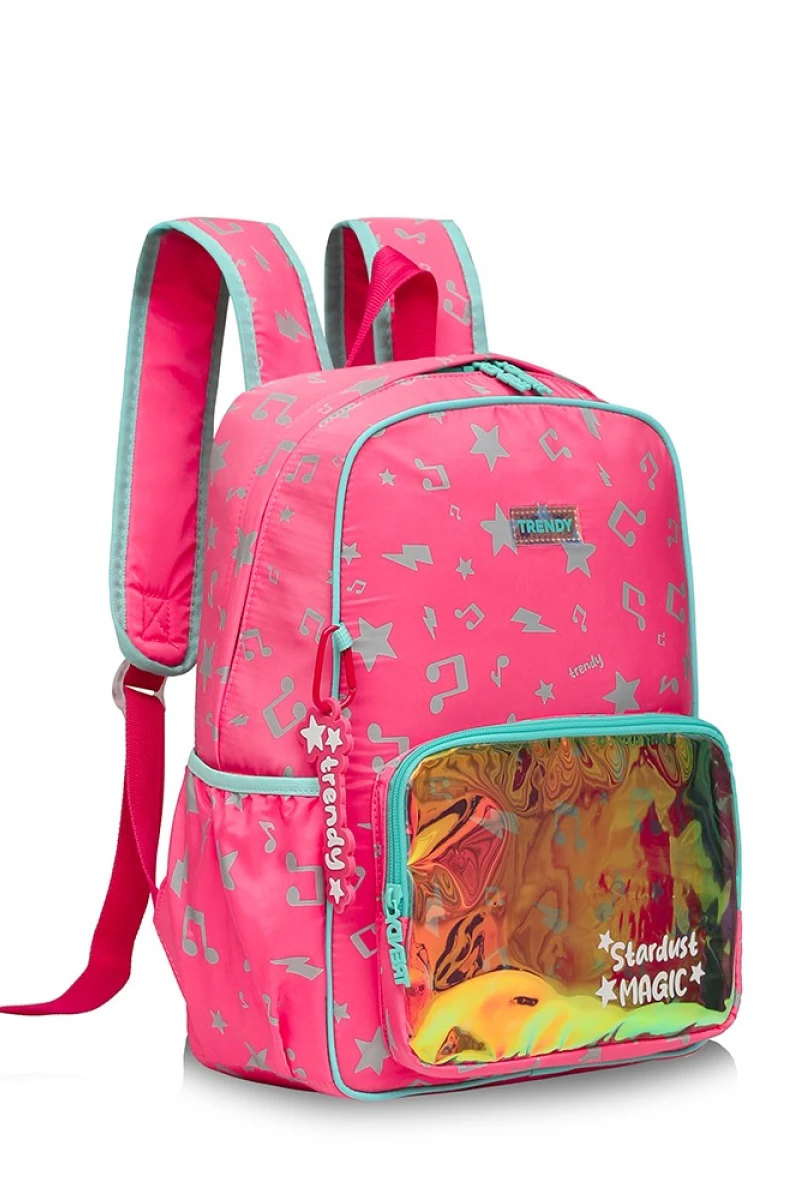 Mochila con diseño musical Fucsia