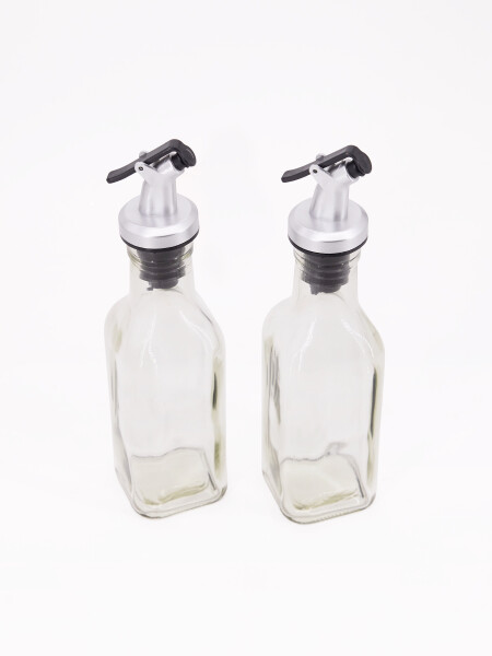 ACEITERO / VINAGRERO DE VIDRIO TRANSPARENTE