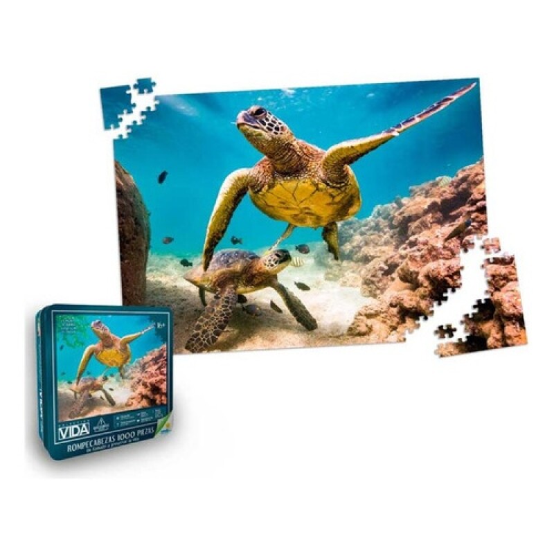 Puzzle en lata Colección Vida Tortuga Marina x1000 piezas Ronda Puzzle en lata Colección Vida Tortuga Marina x1000 piezas Ronda