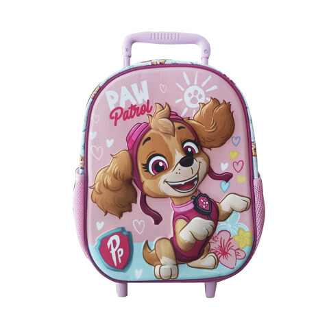 Mochila Infantil Paw Patrol 3d Con Carro 30 Cm CORAL