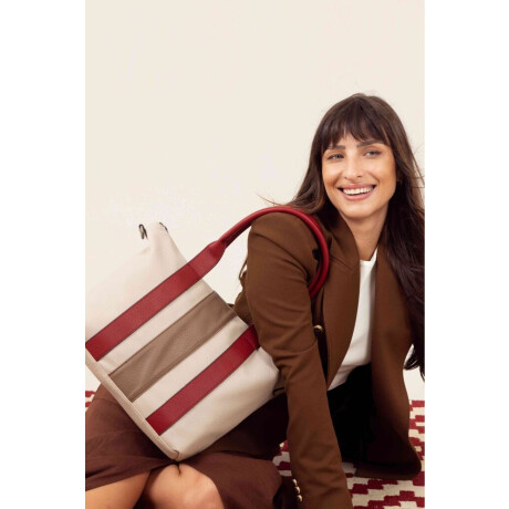 Cartera Pola Arena Rubí y Castaño