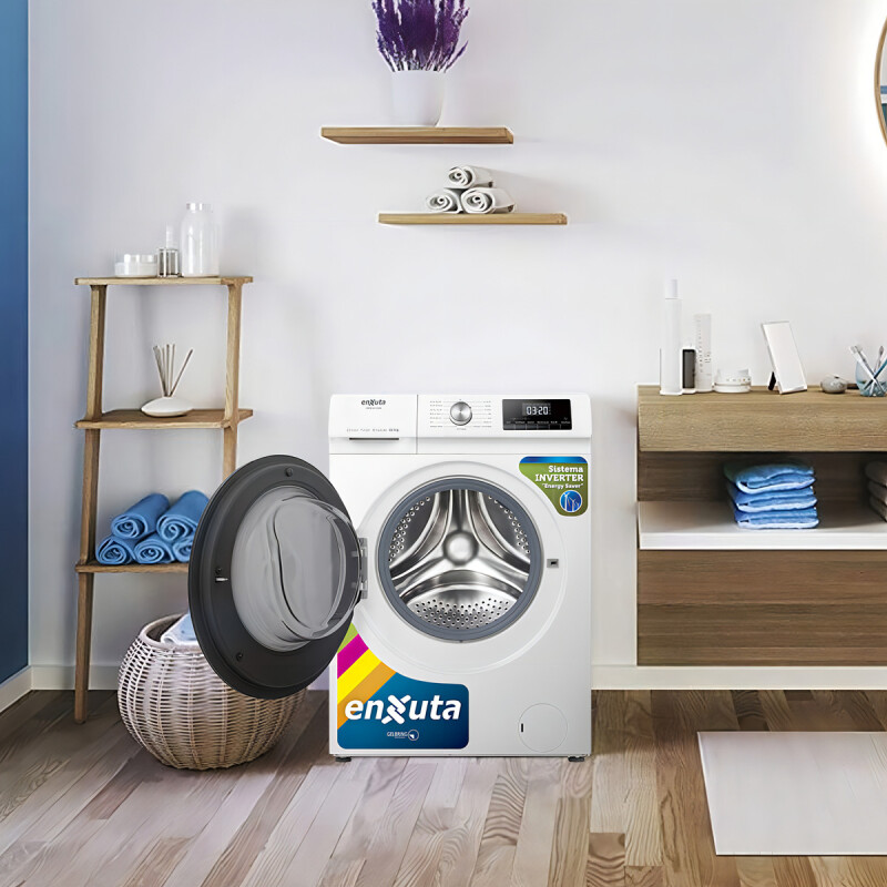 Lavasecarropas automático Enxuta inverter hasta 10.5kg 220V color blanco Lavasecarropas Automático Enxuta Inverter Hasta 10.5kg 220v Color Blanco