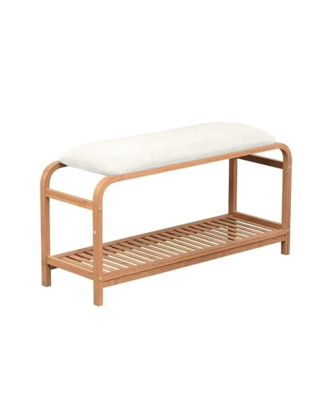 BANCO MADERA C/ASIENTO FORRADO 30x90x48CM NATURAL BANCO MADERA C/ASIENTO FORRADO 30x90x48CM NATURAL