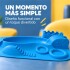 Plato Individual Silicona Marcus & Marcus Con Divisiones Azul 1