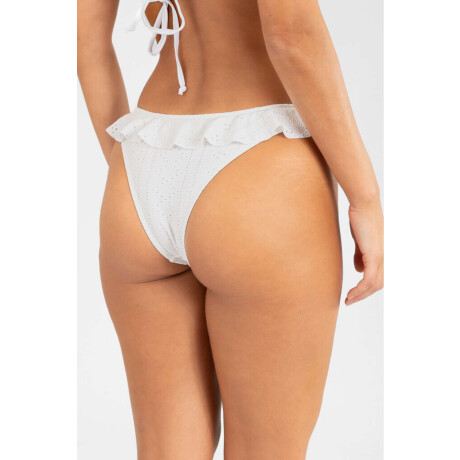 Vedetina flip flop Blanco bordado