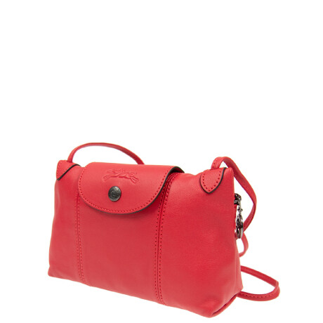 Longchamp -Cartera pequeña de cuero, Le pliage Cuir Naranja