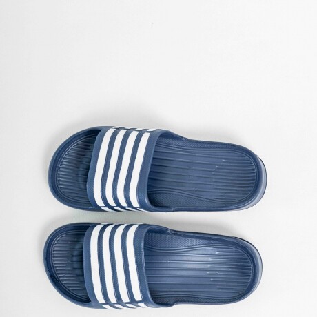 Sandalia Franjas Azul con Blanco Sandalia Franjas Azul con Blanco