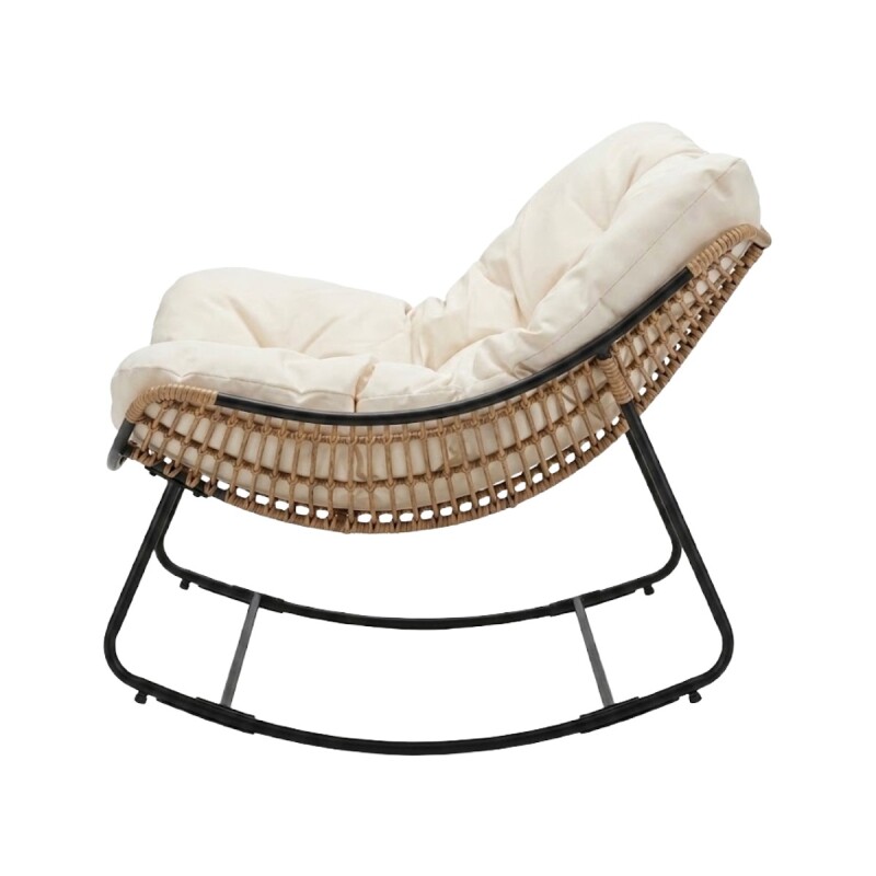 SILLON MECEDORA TULUM BEIGE C/ALMOHADON Unica