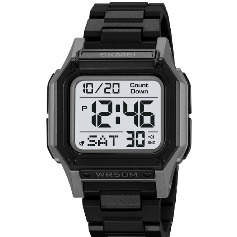 Reloj Skmei 2264GYBK Hombre Digital Negro con Detalles Grises y Pantalla Negra Reloj Skmei 2264gybk Hombre Digital Negro Con Detalles Grises Y Pantalla Negra