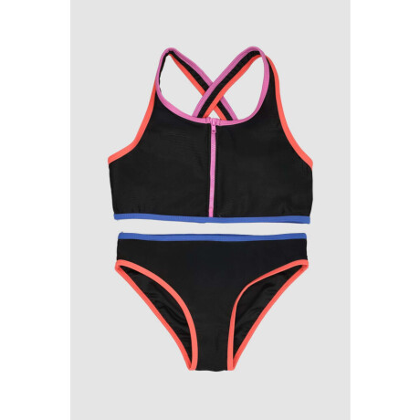 Bikini sporty 10-18a Negro