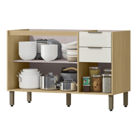 Bajo Mesada 120 cm 3 Puertas 2 Cajones Gloria MDP 15mm y Pileta Tramontina Izquierda Bajo Mesada 120 cm 3 Puertas 2 Cajones Gloria MDP 15mm y Pileta Tramontina Izquierda