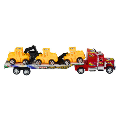 Camion cigueña 49cm con 3 maquinas de construccion Camion cigueña 49cm con 3 maquinas de construccion
