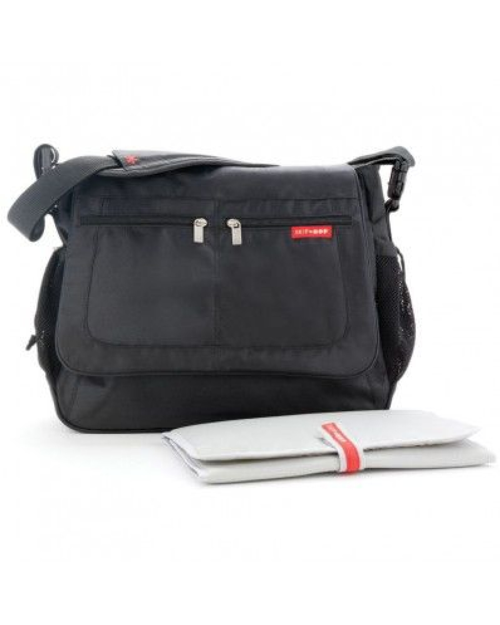 Bolso maternal Via Messenger negro 0