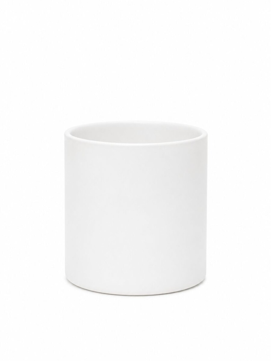 PORTA MACETA CERÁMICA MINIMALISTA XS BLANCA