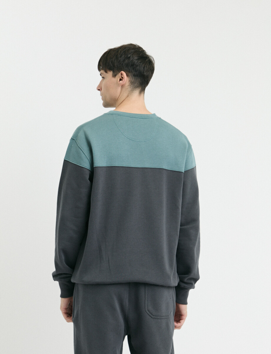 470916 SWEATER HARRY Petroleo/gris Oscuro