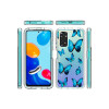 Protector rígido Xiaomi Redmi Note 11/11S transparente diseño mariposas Protector Rígido Xiaomi Redmi Note 11/11s Transparente Diseño Mariposas