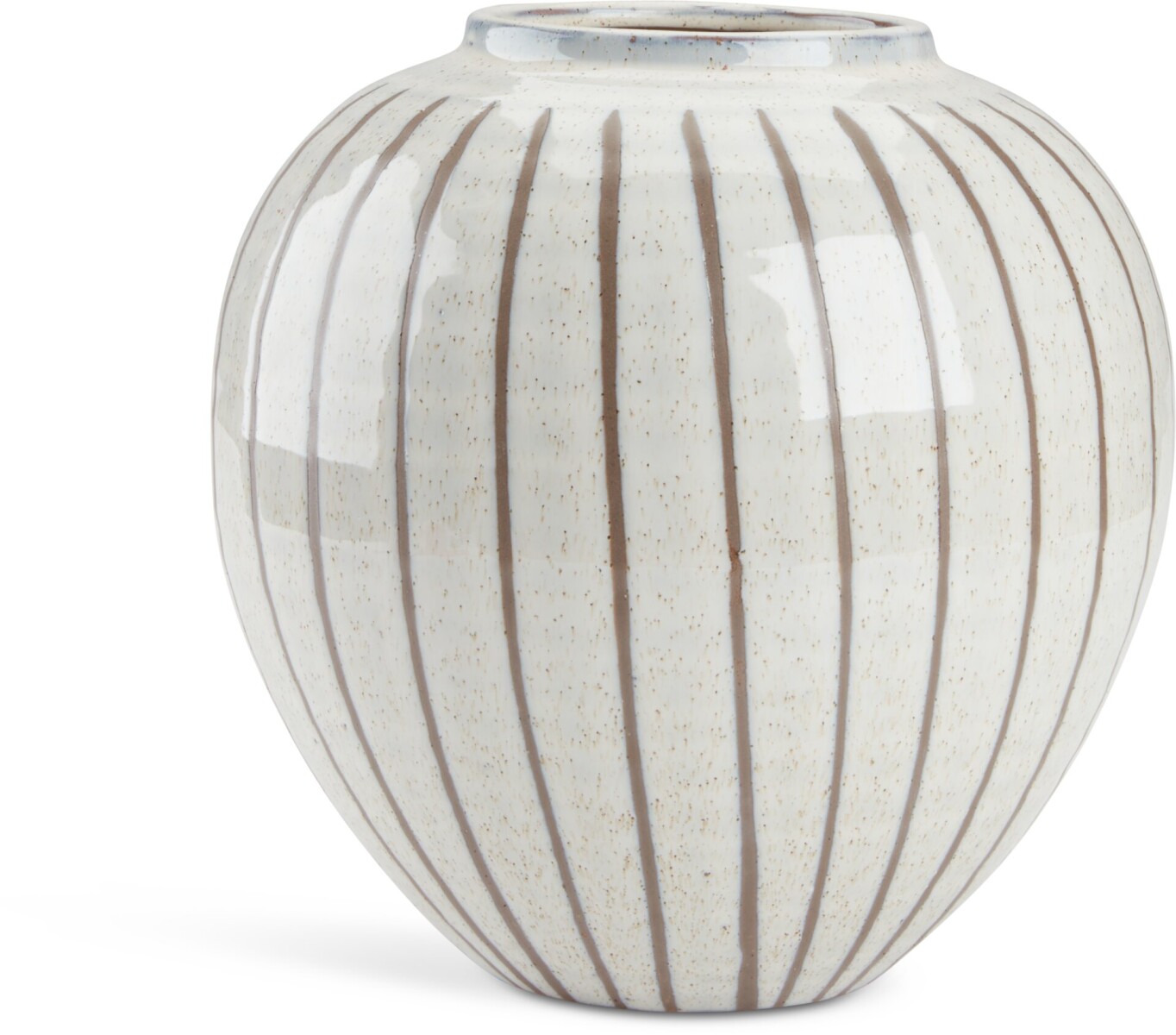 Jarrón SOFUS Ø21xA21cm gris/marrón 