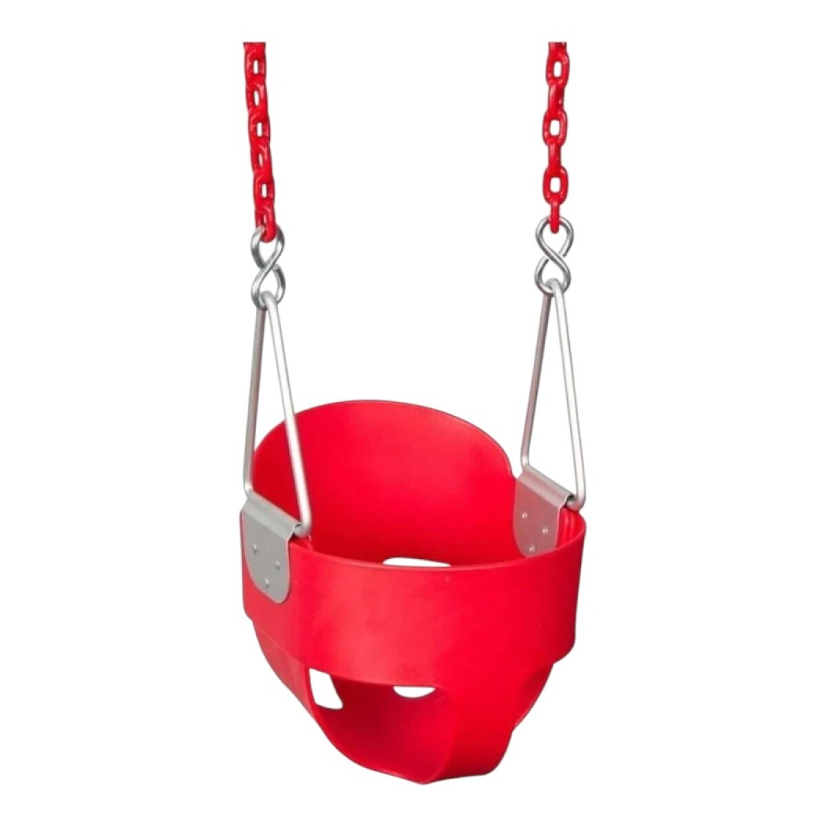 Hamaca bebé goma con cadena - Rojo 