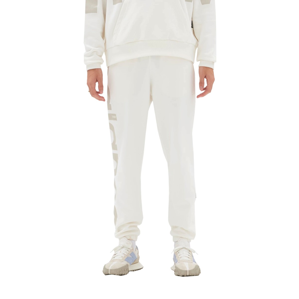 Pantalon New Balance unisex - Athletics - UP23503SST - WHITE 
