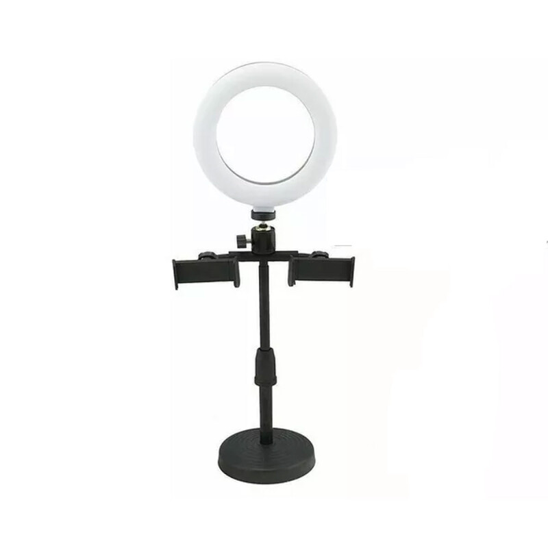 Anillo Led 6LL-2 mini 6" con pie y 2 soportes para celular Anillo Led 6LL-2 mini 6" con pie y 2 soportes para celular
