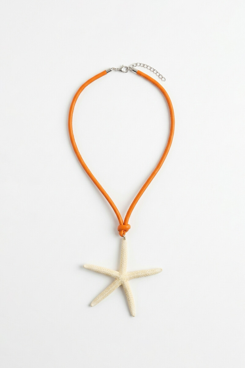 Collar estrella de mar Alma lavada - crudo 