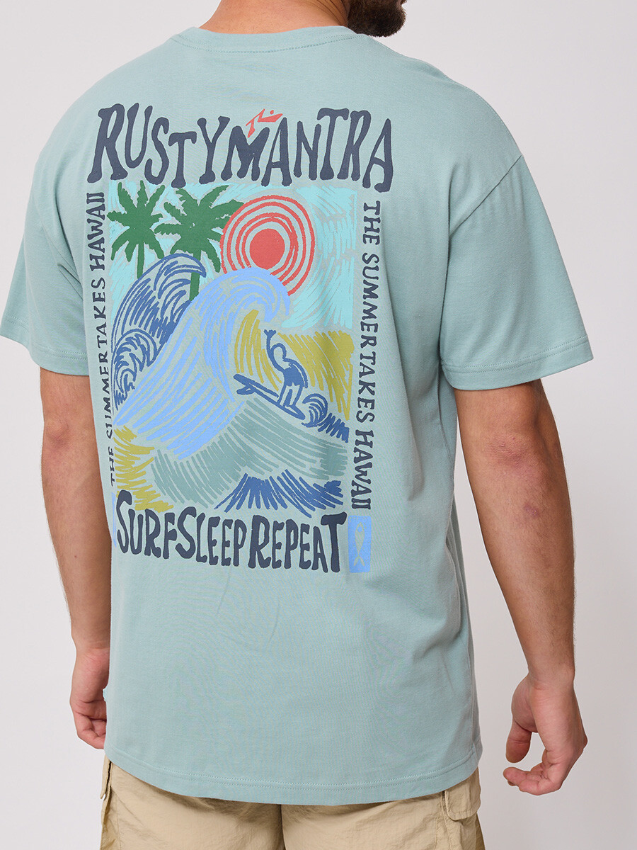 T-SHIRT ZALCONE RUSTY - Verde 