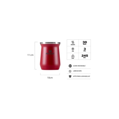 Mate Stanley acero inoxidable Rojo Mate Stanley acero inoxidable Rojo