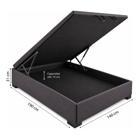 Cama Baul 2 plazas + Colchon HAMPTONS Silver Cama Baul 2 plazas + Colchon HAMPTONS Silver