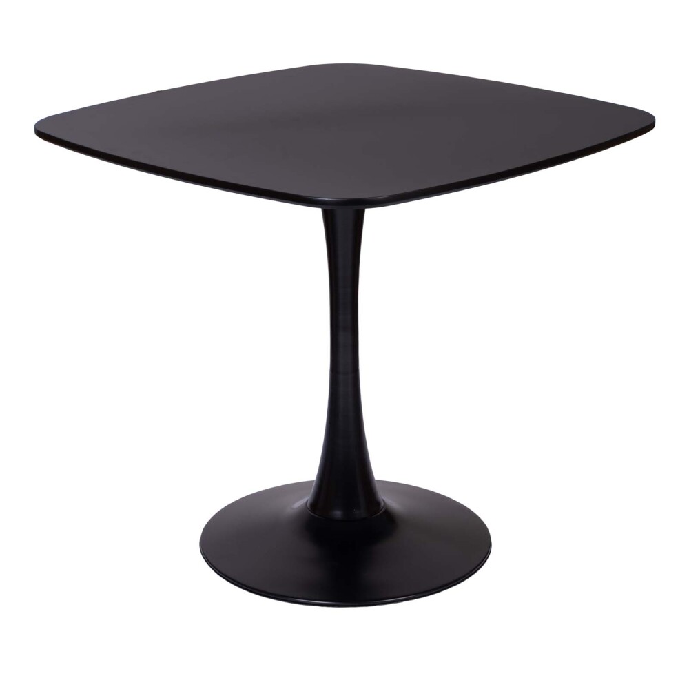 MESA DE COMEDOR MDF-Y-HIERRO NEGRO TULIP CUADRADA