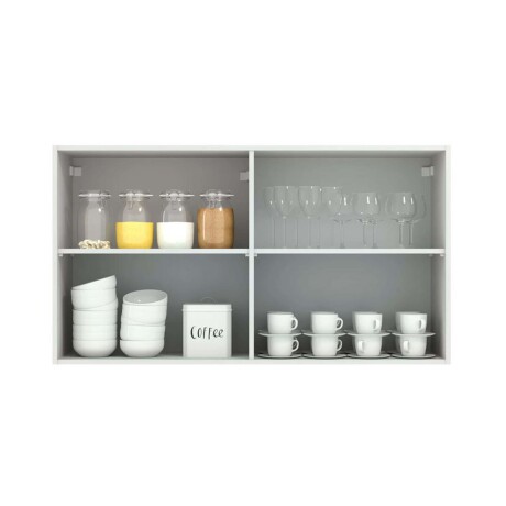 AEREO 120 CM MDP-Y-VIDRIO BLANCO LUX