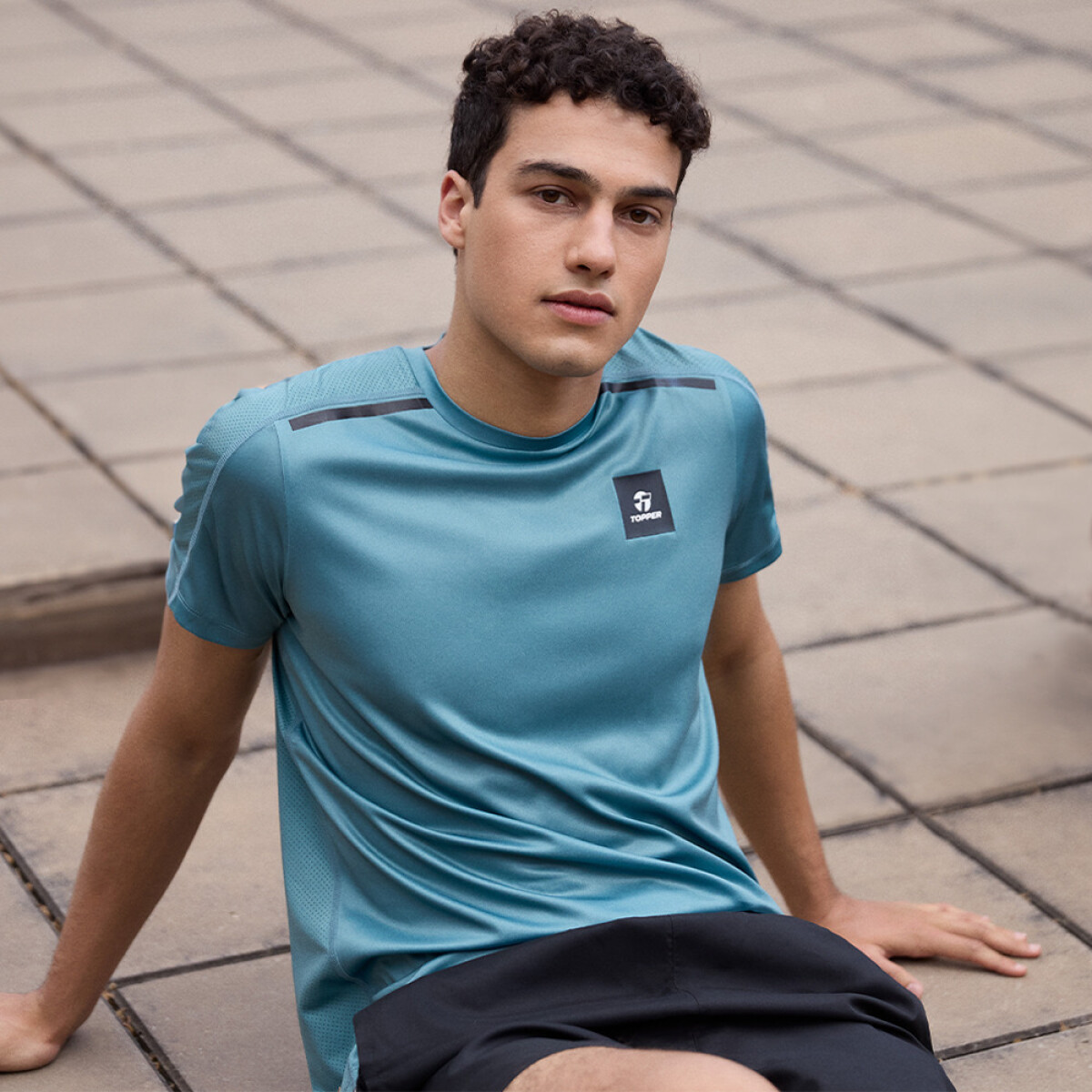 T-SHIRT MC MEN TRNG UP verde oil - VERDE OIL 