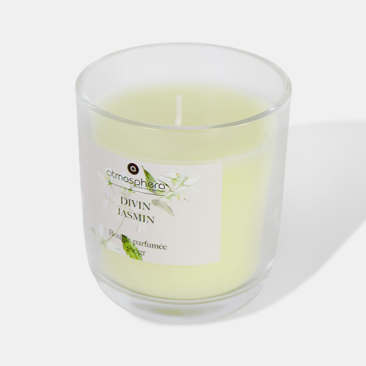 VELA AROMATICA EN POTE DE VIDRIO JAZMIN 