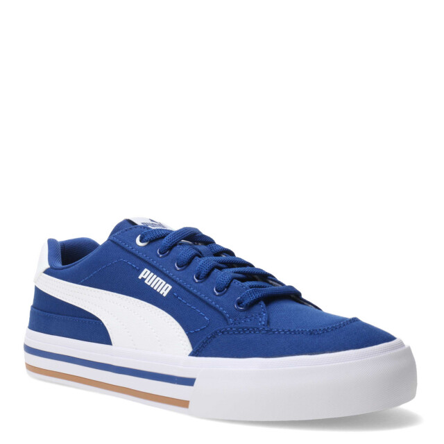 Championes de Hombre Puma Court Classic Vulc Azul Real - Blanco