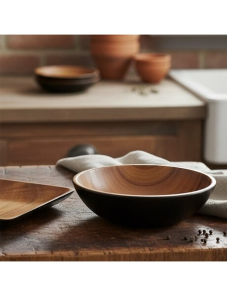 BOWL OVAL EXT COLOR NEGRO 25x20x6CM MADERA ACACIA BOWL OVAL EXT COLOR NEGRO 25x20x6CM MADERA ACACIA