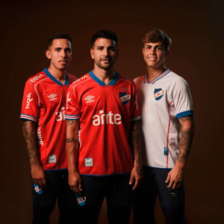 Camiseta Away 1 Roja Con Sponsors 2025 de Hombre Rojo